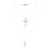 Колье из серебра с бриллиантом