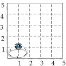 Кольцо классическое из серебра с топазом лондон блю