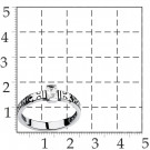 Кольцо классическое из серебра с фианитом