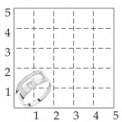 Кольцо классическое из серебра с фианитом