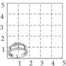 Кольцо классическое из серебра с фианитом