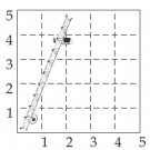 Серьга пуссет одиночный из серебра с фианитом