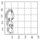 Серьги классические из серебра с фианитом