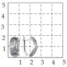 Серьги классические из серебра с фианитом