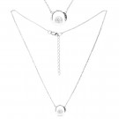 Колье из серебра с фианитом