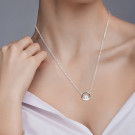 Колье из серебра с фианитом