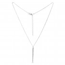 Колье из серебра с фианитом