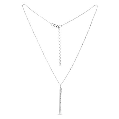 Колье из серебра с фианитом