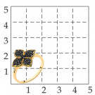 Кольцо классическое из серебра с шпинелью синтетической