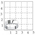 Кольцо классическое из серебра с шпинелью синтетической