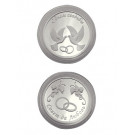 Сувенир медаль из серебра с капсула
