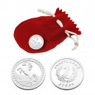 Сувенир медаль из серебра без вставок