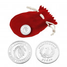 Сувенир медаль из серебра без вставок