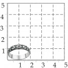 Кольцо классическое из серебра без вставок