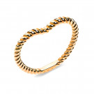 Кольцо классическое из серебра без вставок