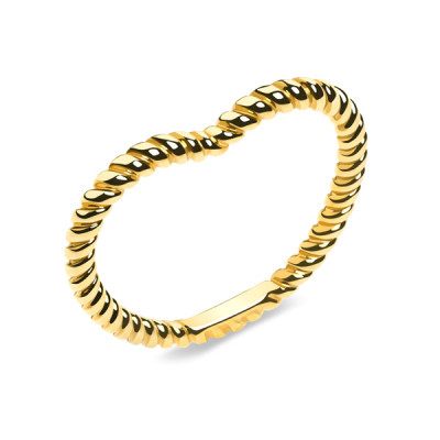 Кольцо классическое из серебра без вставок