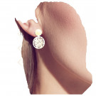 Серьги-пусеты из серебра без вставок