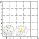 Сувенир медаль из серебра без вставок