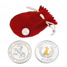 Сувенир монета из серебра без вставок