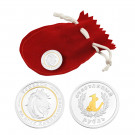 Сувенир медаль из серебра без вставок