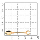 Сувенир ложка-загребушка из серебра без вставок