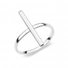 Кольцо классическое из серебра без вставок