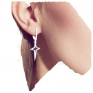 Серьги классические из серебра без вставок