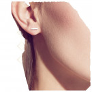 Серьги-пусеты из серебра без вставок