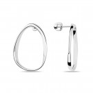 Серьги-пусеты из серебра без вставок