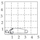 Булавка из серебра без вставок