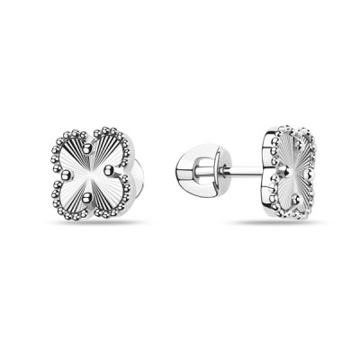 Серьги-пусеты из серебра без вставок