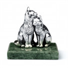 Сувенир из серебра с змеевиком