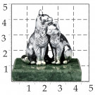 Сувенир из серебра с змеевиком