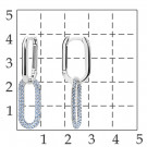 Серьги классические из серебра с наносапфиром