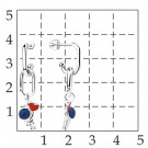 Серьги-пусеты из серебра с эмалью