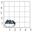 Кольцо классическое из серебра с наноизумрудом