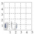 Серьги классические из серебра с сапфиром гидротермальным