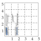 Серьги классические из серебра с сапфиром гидротермальным