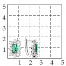 Серьги классические из серебра с фианитом