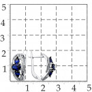 Серьги классические из серебра с сапфиром гидротермальным