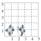 Серьги классические из серебра с фианитом