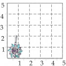 Подвеска классическая из серебра с нанотопазом