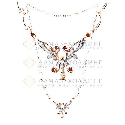 Колье из золота с бриллиантом