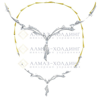 Колье из золота с бриллиантом