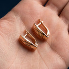 Серьги классические из серебра без вставок