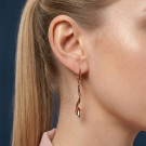 Серьги классические из серебра без вставок