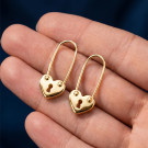 Серьги классические из серебра без вставок