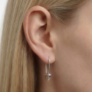 Серьги классические из серебра без вставок