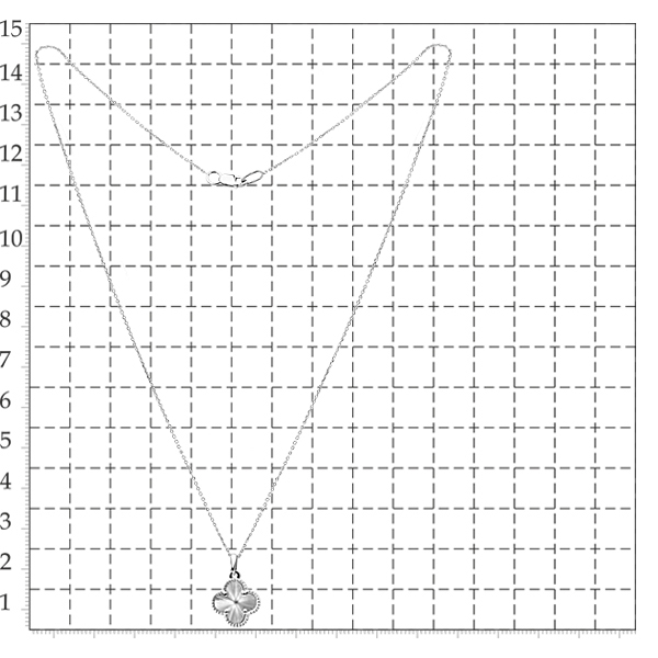 Колье из серебра без вставок