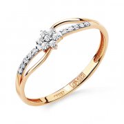 Кольца помолвочные Алмаз-Холдинг Кольцо из золота c бриллиантами